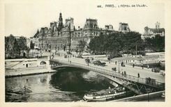 CPA Paris l'Hotel de Ville Bateau
