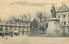 CPA La Lorraine Illustree Nancy La Place Stanislas Fontaine d'Amphitrite par Guibal et Jean Lamour S