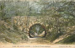CPA Parc de Saint cloud le Pont de Tranche Montagne 