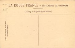 CPA La Douce France les landes de Gascogne l'Etang de Laprade pres Moliets