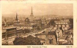 CPA Paris Panorama des 7 Ponts 