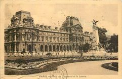 CPA Paris Place du Carrousel et le Louvre 