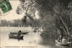Enghien les Bains CPA a picturesque corner of the park
