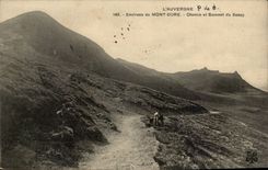 Auvergne CPA Environs of the Mount Gilds Way and top of Sancy