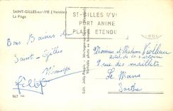 CPA Saint Gilles sur Vie Vendee la Plage
