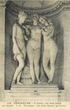 CPA Versailles le palais les trois graces par Pradier 