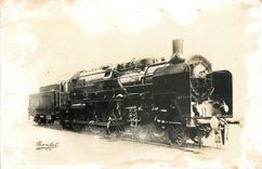 CPA Les Locomotives Allemandes Zylinder Train