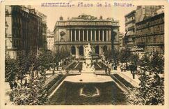 CPA Marseille Bouches du Rhone La Place de la Bourse 