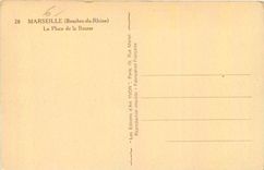 CPA Marseille Bouches du Rhone La Place de la Bourse 
