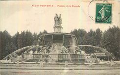 CPA Aix en Provence Fontaine de la Rotonde 