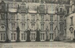 CPA Rigny Usse Indre et Loire Usse facade nord du chateau sur la cour d'honneur 