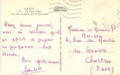 CPA Paris La Tour Eiffel vue de la Place de la Concorde 