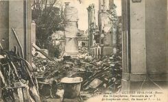 CPA Guerre 1914-1916 Reims Rue St Symphorien 