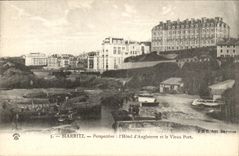 Biarritz CPA View the hotel of England and the old port