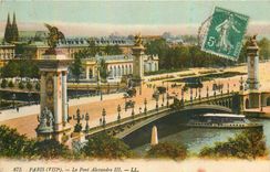 CPA Paris VIII le Pont Alexandre III 