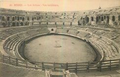 CPA Nimes les Arenes vue interieure 