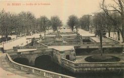 CPA Nimes Jardin de la Fontaine 