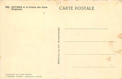 CPA Antibes et la Chaine des Alpes Neigeuses 