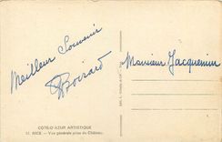 CPA Cote d'Azur Artistique Nice vue generale prise du Chateau 