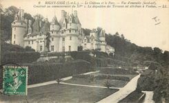 CPA Rigny Usse I et L le chateau et le Parc vue d'ensemble nord est 