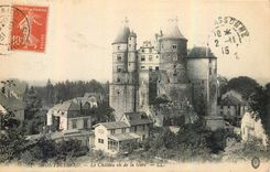 CPA Montbeliard Le Chateau vu de la Gare 