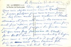 CPA La Bernerie L I Le Rocher de Roche grise