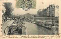 CPA Paris Pont Neuf Un bras de la Seine 
