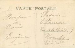 CPA Paris Statue de Gambetta & le Louvre 