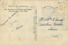 CPA Paris et ses Merveilles Panorama sur le Palais de Chaillot Vue prise de la Tour Eiffel