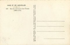 CPA Paris et ses Merveilles Arc de triomphe de L'Etoile