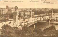 CPA Paris Le pont Alexandre III