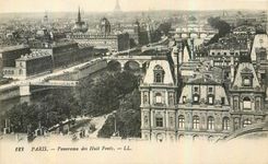 CPA Paris Panorama des Huit Ponts 