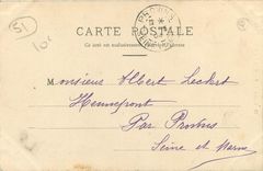 CPA Reims Un coin du Jardin Ecole 