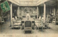 CPA Le Havre La provence Le Salon de Musique 