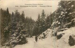 CPA Frontierre Franco-Suisse Montagnes du Doubs Paysage d'Hiver 