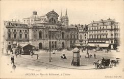 Angers CPA the place of the rallying the theater