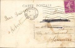 Angers CPA Monument with the children of Anjou and garden of the Mall