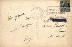 Angers CPA the kiosk the garden of the Mall and the Marie