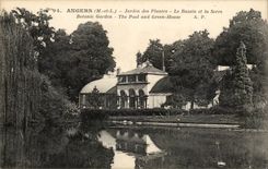 Angers CPA Botanical garden the Basin and the Greenhouse Botanical garden