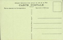 Angers CPA turn of English Historic building at the time of the seat by Vendean Cahetau Saint Serge