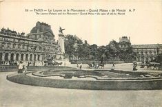 CPA Paris le Louvre et le Monument Quand Meme de Mercie 
