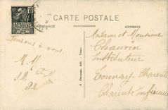 CPA Candes I et L L'Eglise Commencee en 1175 Petite Porte laterale Ouest du Porche 