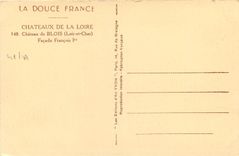 CPA Chateaux de la Loire Chateau de Blois Loir et Cher Facade Francois I