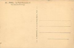 CPA Paris Le Pont Alexandre III 