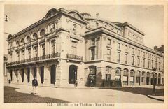 CPA Reims Le Theatre Rue Chanzy 