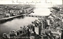 Angers CPA Panorama of the low city