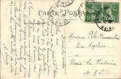 Angers CPA the castle the church St Laud Maine Seen from in the airplane