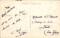 Angers CPA the castle and its pits flowered