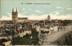 Angers CPA View taken of the castle