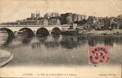 Angers CPA the bridge of the Low chain and the castle